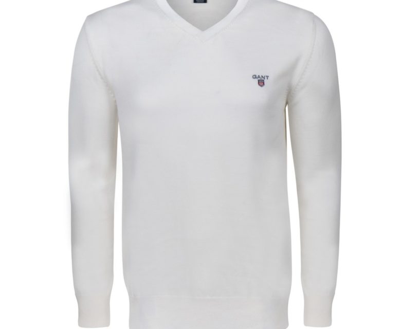 Gant Pullover V-Neck weiss